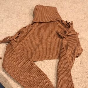 Nanamacs Rust cropped sweater